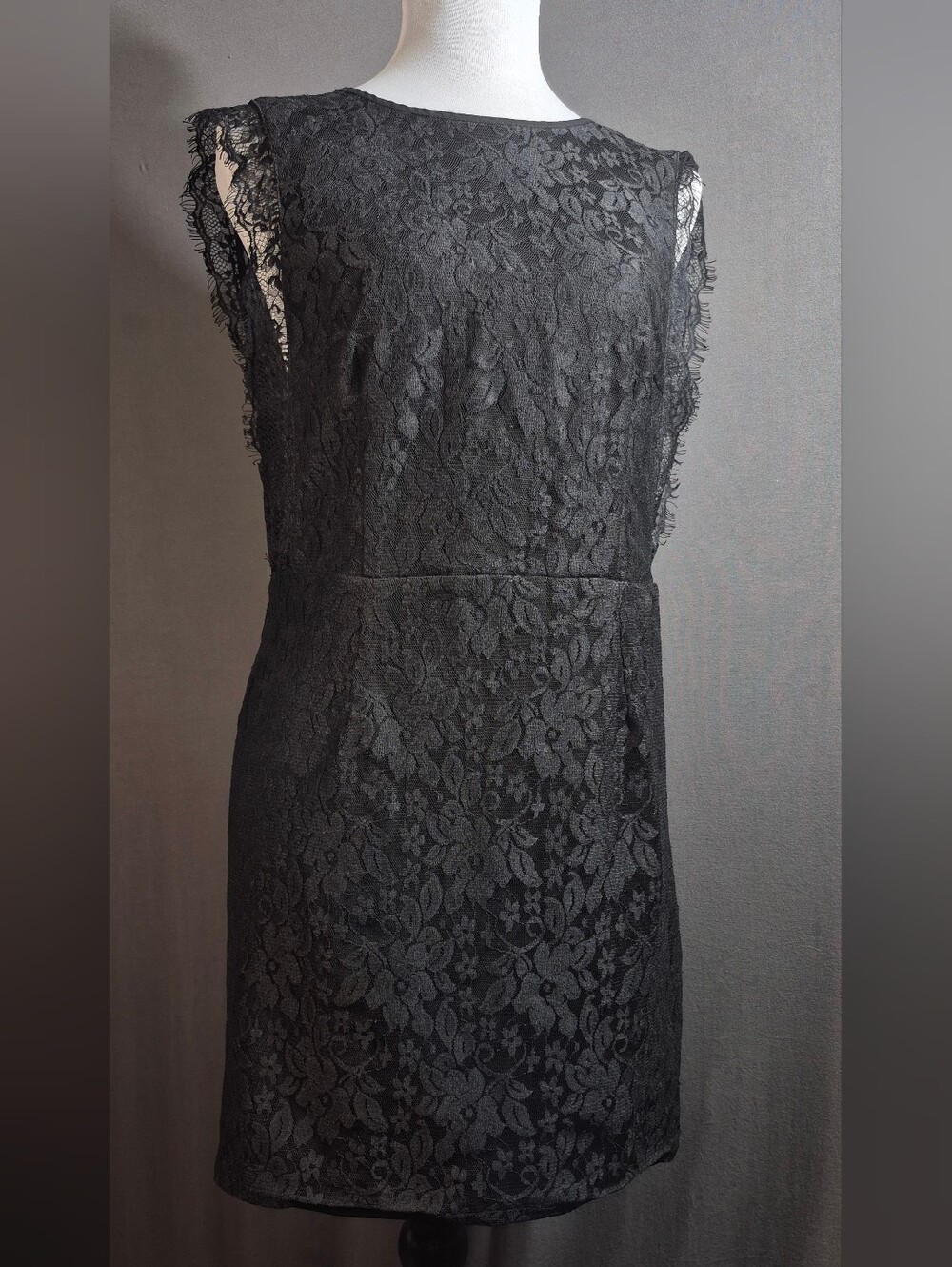 Windsor Black Lace Mini Dress